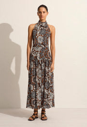 Scarf Halter Dress - Dahlia - Matteau
